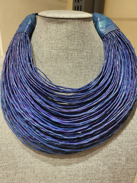 Leather Multistrand Necklace