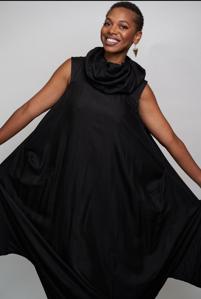 Cowl Neck Romper/Dress