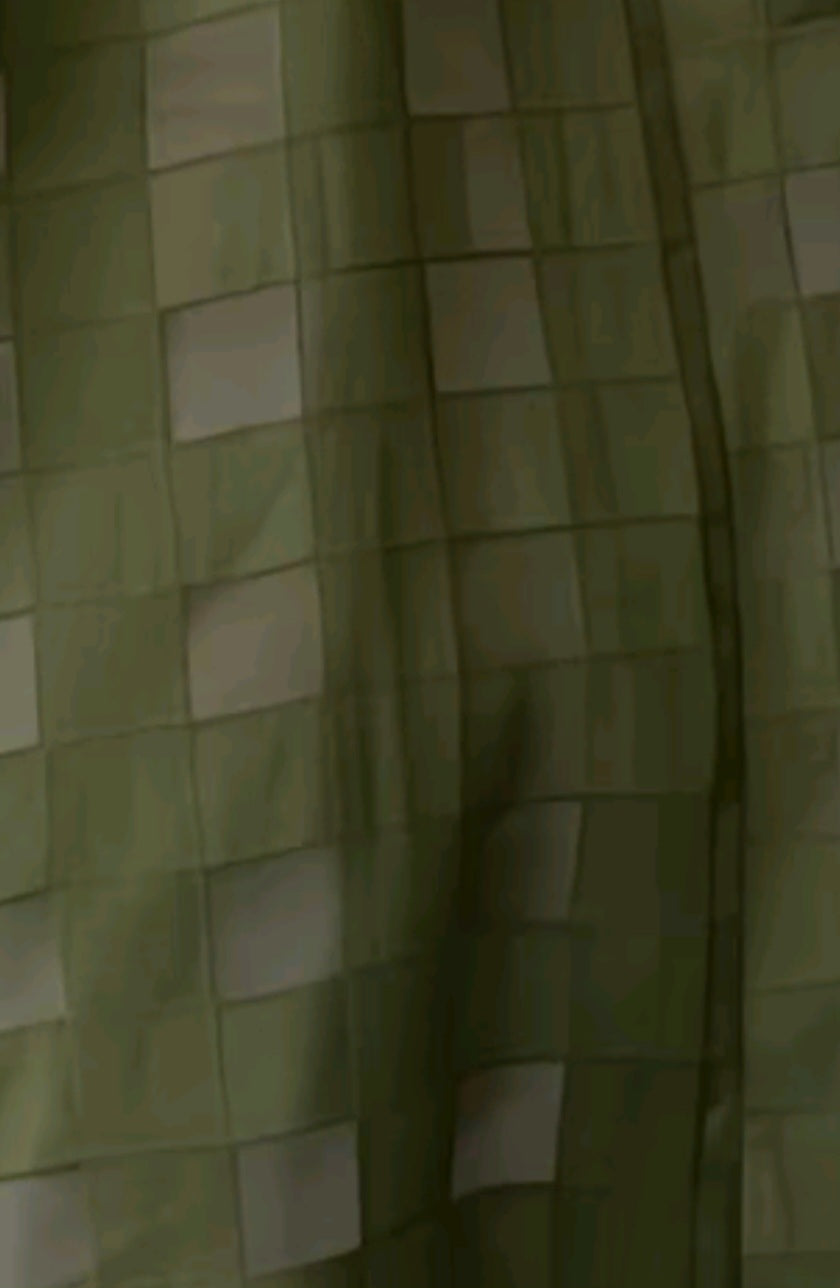 Oversized Window Pane Blouse (On Backorde)