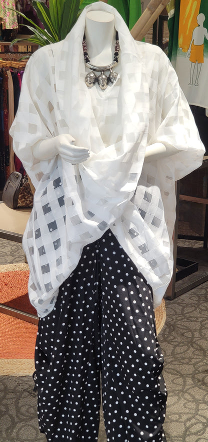 Oversized Window Pane Blouse (On Backorde)